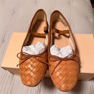 Loeffler Randall Leonie Honey Woven Ballet Flat